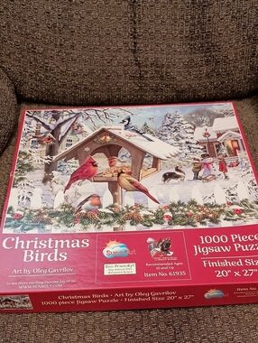 SunsOut "Christmas Birds" 1000-Piece Jigsaw Puzzle - 20"X27"